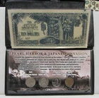 PEARL HARBOR AND JAPANESE INVASION COIN AND CURRENCY SET - WITH COA