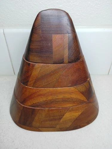 Vintage 1984 Po Shun Leong Koa Jewelry Box - Rare Hawaiian Artisan Piece