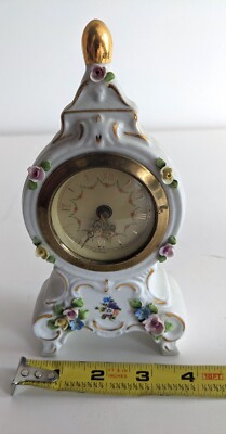 West Germany Mantel clock Dresden Sandrizell Handarbeit Antique | eBay