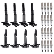 8X Ignition Coils + 16 Iridium Spark Plugs for 10-14 Ford F-150 6.2L UF631 UF639