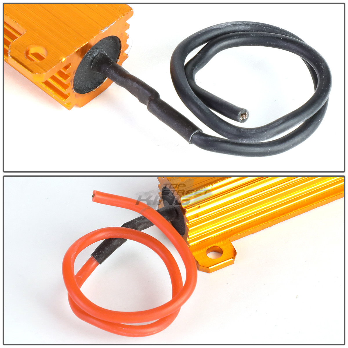 2X NO ERROR LOAD ANTI FLICKERING FLASHING RESISTOR LED HID HEADLIGHT