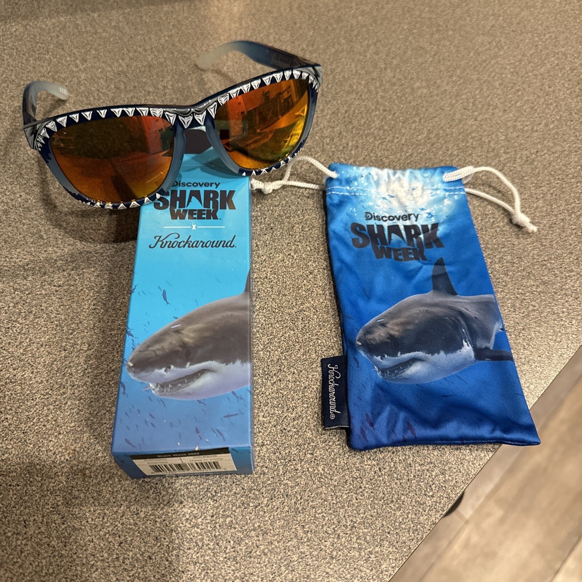 Limited Edition Knockaround Shark Week 2022 Premiums Polarized Sunglasses  NIB