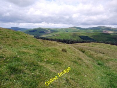 Photo 6x4 North-east side of Camp Hills hillfort Sourhope The fort has th c2012