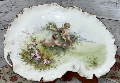 Wm Guerin & Co Limoges France ATQ Porcelain Tray Hand Ptd by P. Millet - Picture 14 of 21