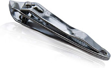 Side Slant Edge Finger Trimmer Toe Nail Clippers Without File Silver Tone New