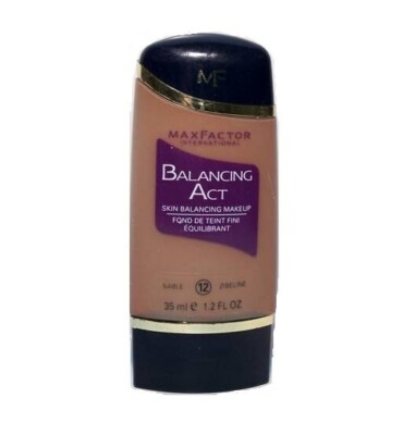 Max Factor Balancing Act Skin Makeup # 12 Sable New