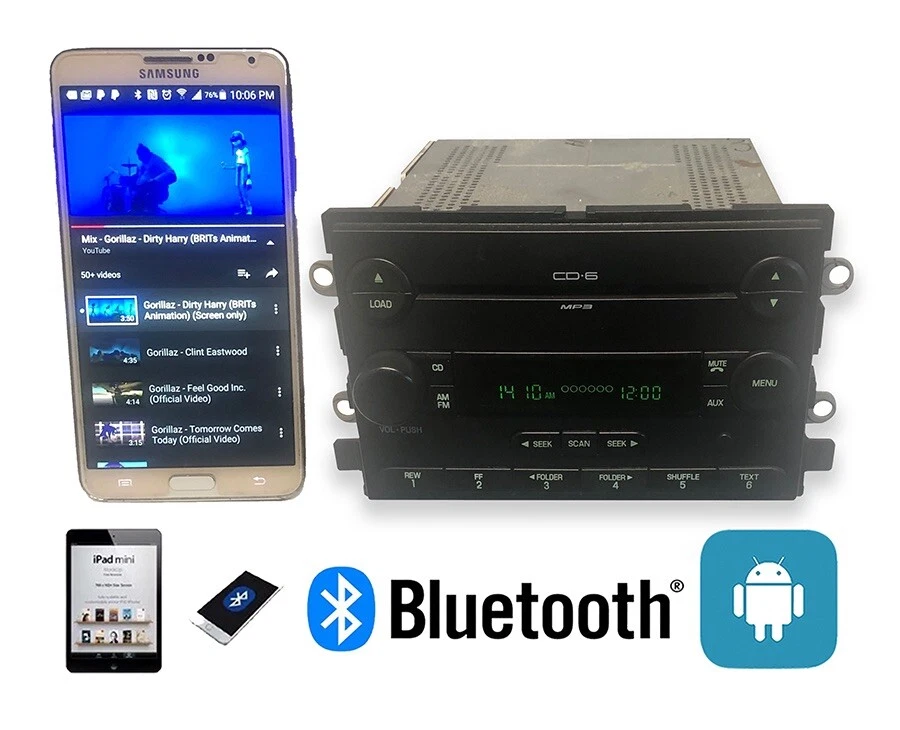 05-08 Ford FREESTYLE 500 F150 Mercury Montego Radio MP3 6CD BLUETOOTH RADIO OEM Foto 2 de 4