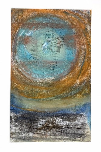 Original ~ handwerklich hergestellt ~ Enkaustikmalerei ~ Monotypie ~ mattiert ~ signiert ~ kostenloser Versand - Bild 3 von 9