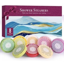 Shower Steamers Aromatherapy - 8 Pack Pure Essential Oil Shower Bombs for Home