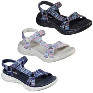 Skechers On The Go 600 - Electric Sandalias Verano Deporte Correa Ajustable  | eBay
