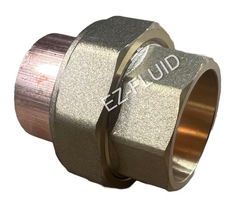 1pack Plumbing 3/4" C X C Copper Union Copper Union Fitting Cxc Solder Sweat S