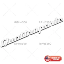 For Maserati Quattroporte Chrome Trunk Lid Nameplate Logo Emblem Badge Sport
