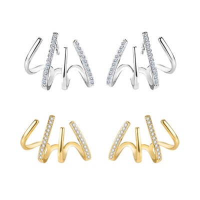 Earrings Piercing Studs Earrings for Women Needle Earrings Jewelry Gold