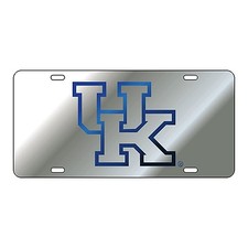 Uk University Of Kentucky Wildcats Silver Mirrored License Plate Car Tag Uk University Of Kentucky Wildcats Silver Mirrored License Plate Car Tag