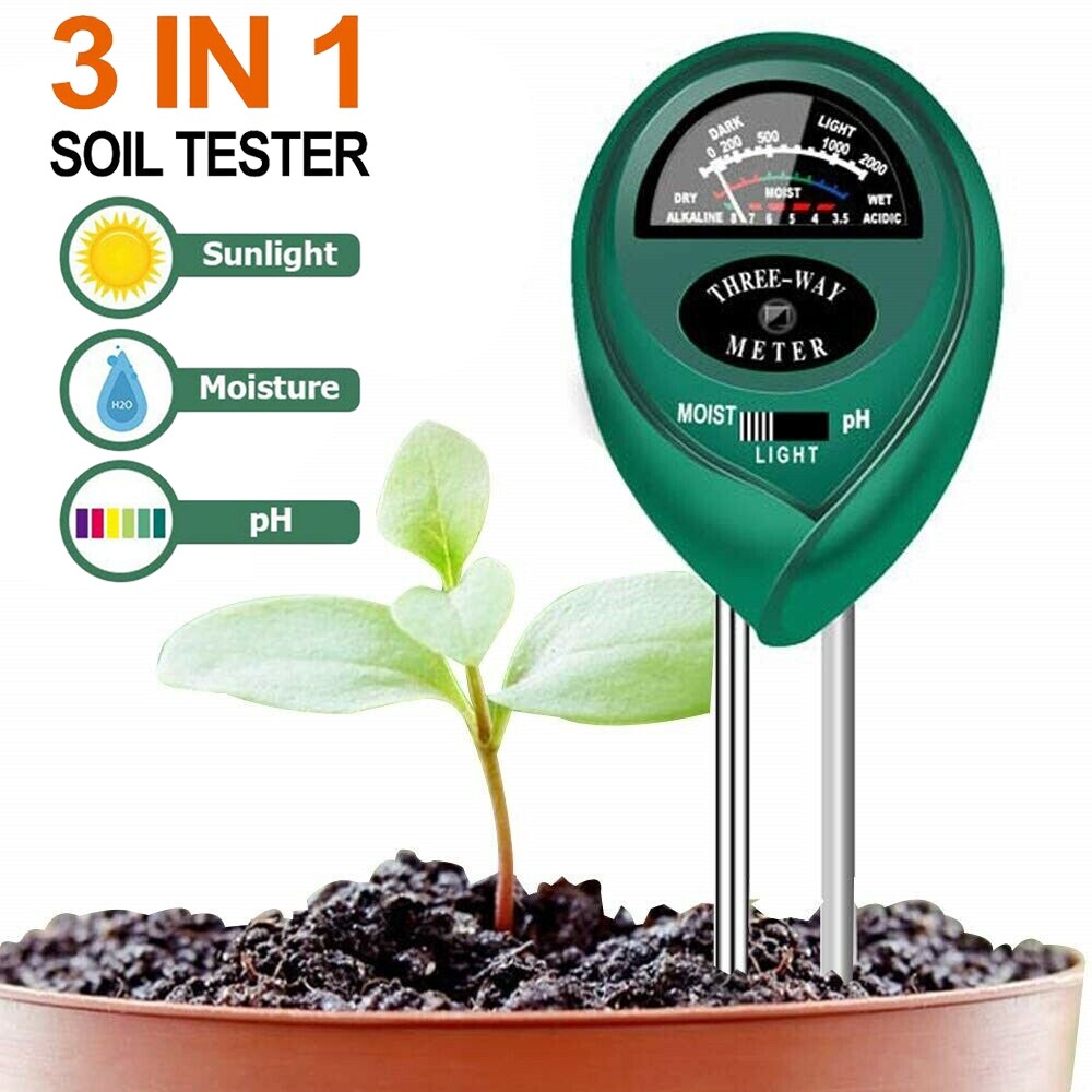 3in1 Soil Tester Meter For Garden Lawn Plant Moisture