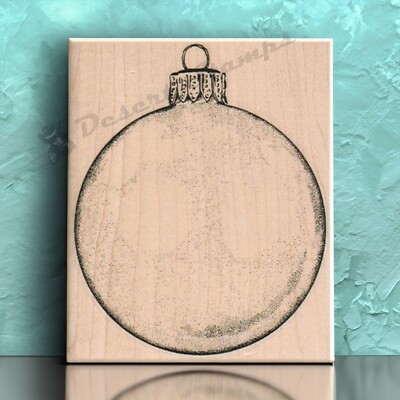 Ornament Rubber Stamp, Christmas Stamp, Christmas Ball Stamp, Xmas Stamp