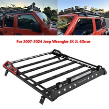 Roof Rack Cargo Carrier For 2007-26 Jeep Wrangler Jk Jku Jl Jlu Cargo Carrier