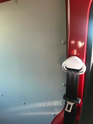 VW TRANSPORTER T5 / T6 - SEAT BELT COVER CLIP TRIM - FOR REAR SEATS IN KOMBI ETC - Picture 2 of 3