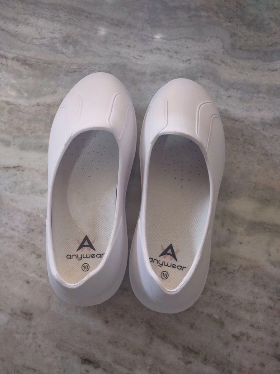 Anywear Size 10 White Nursing Shoes Brand New SHIPS N 24 HOURS