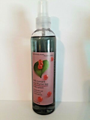 Bath & Body Works Red Currant and Thyme Tea Splash 8oz Super Rare