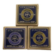  3 L  OCCITANE Shea Butter Extra Gentle 2- Verveine Classic Soap 1- LAVENDER LOT