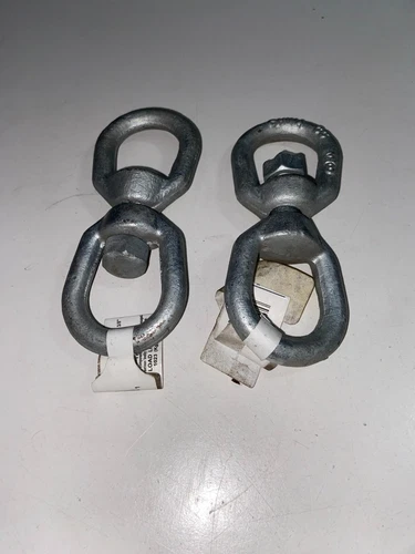 T9630635 Campbell Swivel Eye Eye Forged Galvanized 3/8" WLL 2250 LBS Set of 2