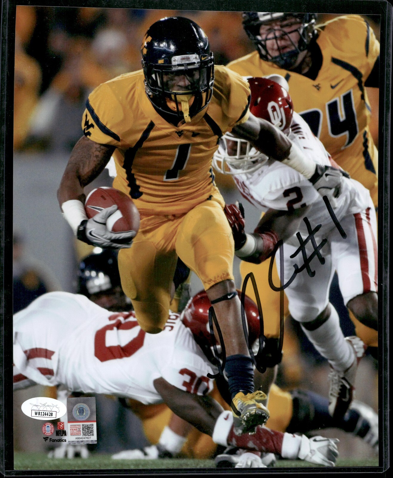 Tavon Austin Autographed Signed West Virginia Mountaineers WVU Mountaineers 8x10 #1 JSA 