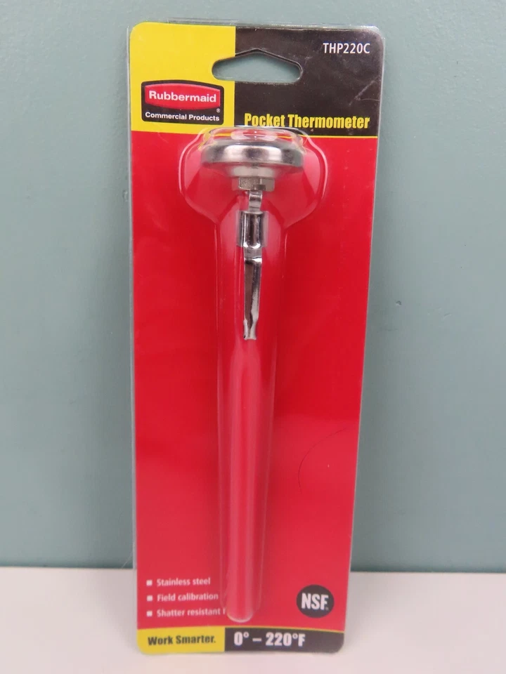Termómetro de 2 Bolsillos Cocina 0-220F Grados - Rubbermaid ~ Apto para Lavavajillas Foto 2 de 4
