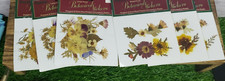 6 Darice Botanical Stickers - REAL Pressed/Dried FLOWERS
