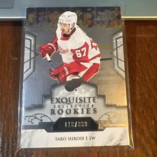 Taro Hirose 2019 UD Ice Exquisite Collection Platinum Rookies RC #R13 /399