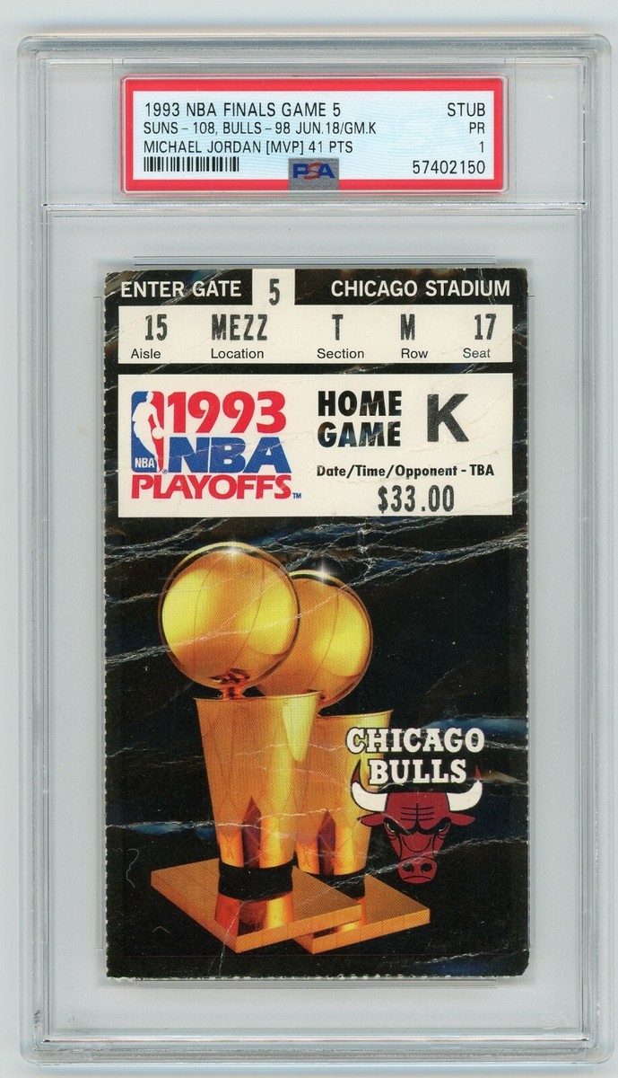 Phoenix Suns 1993 Nba Finals Mvp 1993 NBA FINALS GAME TICKET STUB