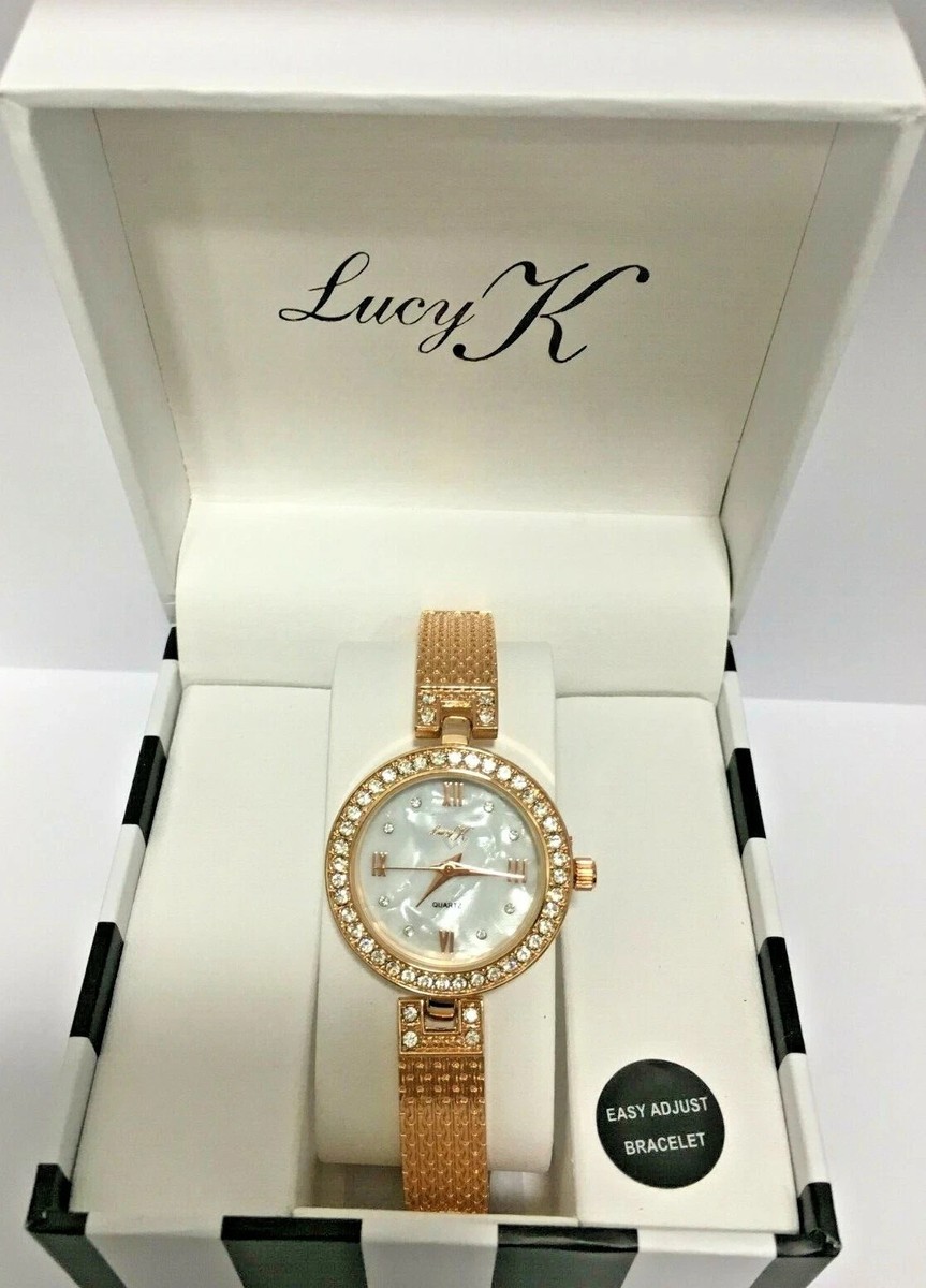 Lucy K Designer Crystal Encrusted Time Piece LUCY K Fashion Women Bracelet Watch Ladies Rhinestone  main image 4