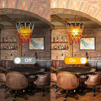 Ronde Sport Thema Hanglamp Voor Kinderkamer, Café (E27