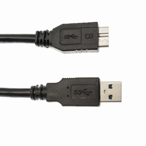 USB 3 Data Cable Compatible with  WD My Book AV-TV WDBGLG0010HBK Hard Drive - Afbeelding 1 van 6