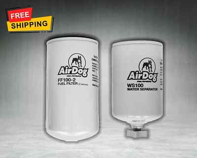AirDog Pureflow 2 Micron Fuel Filter Water Separator Kit FF100-2 | WS100 Combo