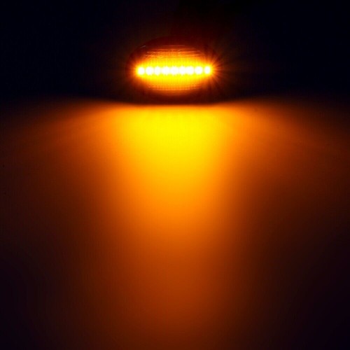 Dynamic Side Fender Marker LED Turn Signal Indicator Blinker Lights For Fiat 500 - Picture 6 of 11