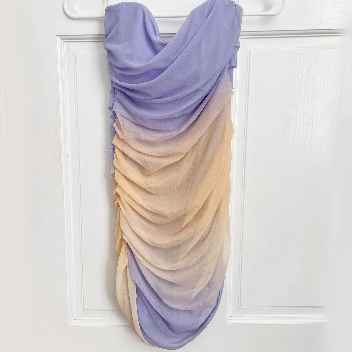 zara purple and orange dress Zara Zara Floral Ditsy Orange Lilac Sleeveless Minidress, Medium