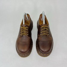 Vintage Dr Martens Oxford Classic Brown Leather Shoes 1561/34 UK 5 ENGLAND