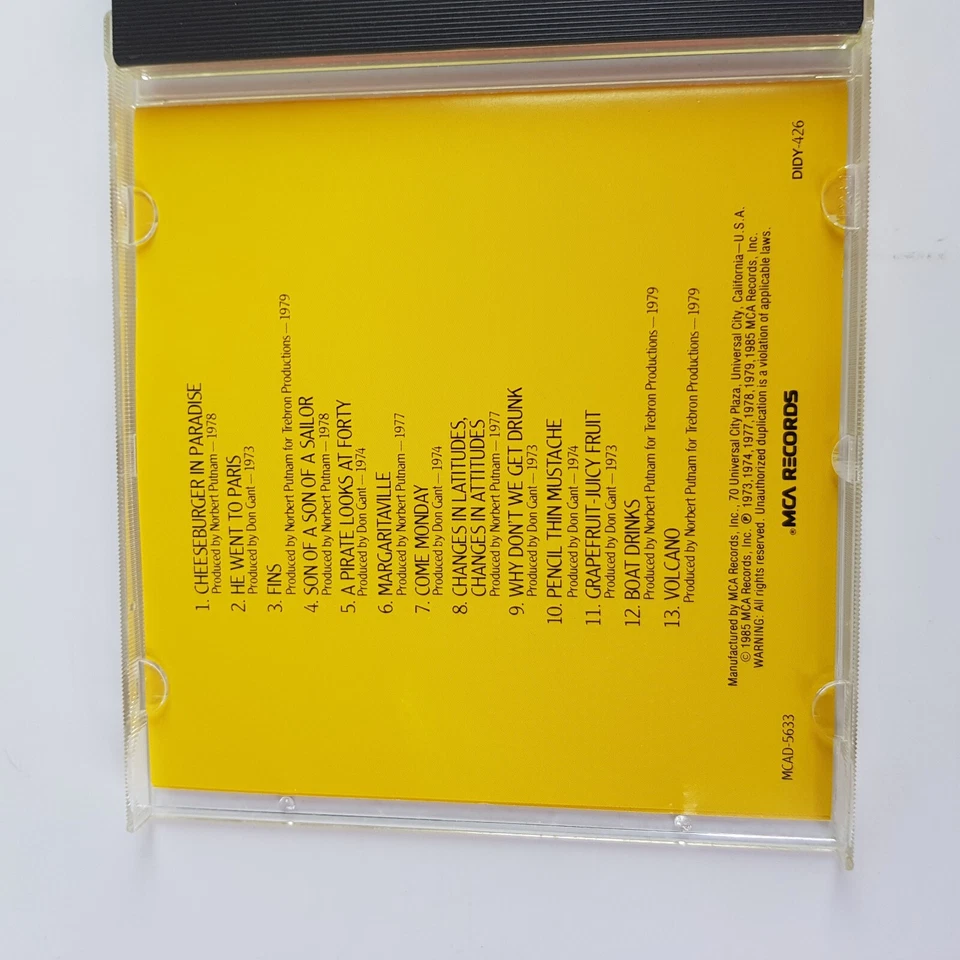 Jimmy Buffett Cheeseburger In Paradise He Went To Paradise Come Monday 1985 CD - Image 4 of 4