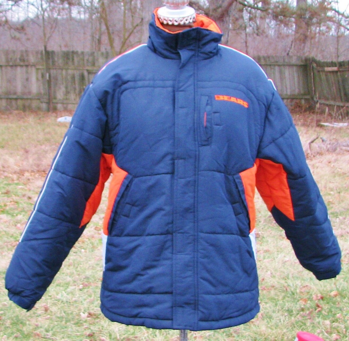 NFL Chicago Bears Reebok Team Apparel Coat Boys XL Navy Blue
