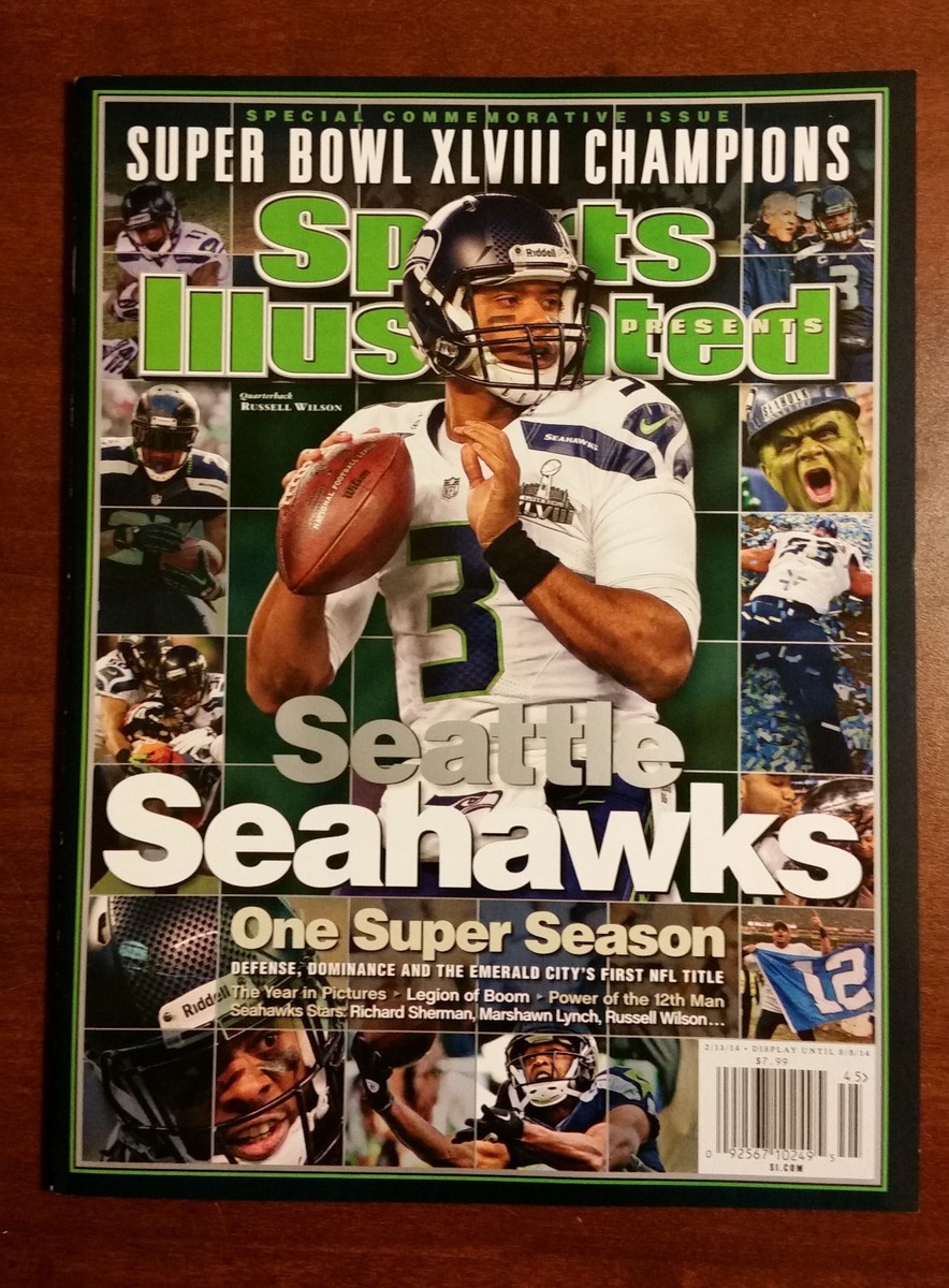 NEW! Sports Illustrated Seattle Seahawks Commemorative Super Bowl