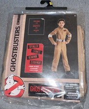 Kids' Ghostbusters Costume With Belt  4 Interchangeable Badges Size S 4-6 