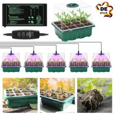 5x Mini Gewächshaus Set Zimmergewächshaus Anzucht Treibhaus Mit Pflanzenlampe DE