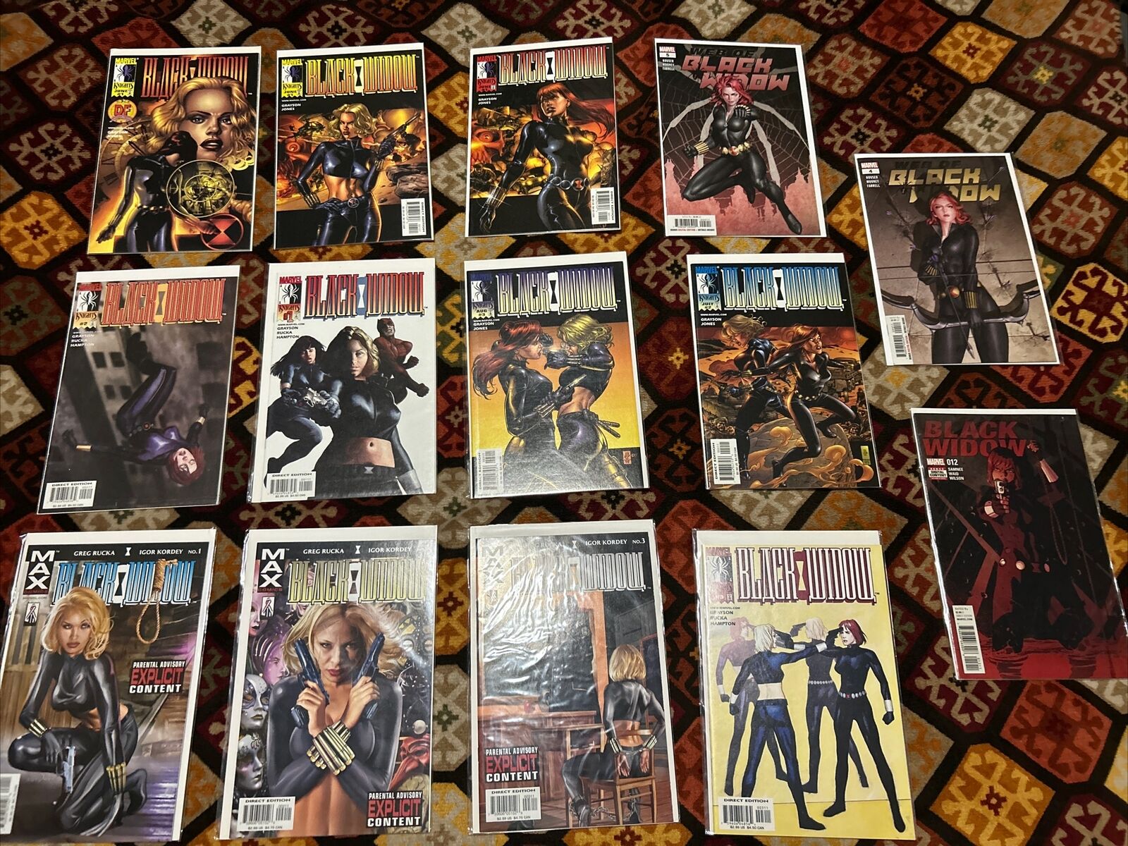 Rare Black Widow Comic Book Lot