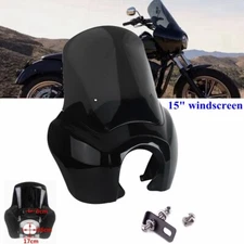 Motorcycle 15" Windshield Fairing For Harley Softail Standard FXST FXBB 2018-24