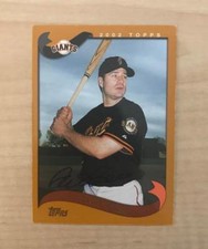 DAVID BELL SAN FRANCISCO GIANTS SIGNED AUTOGRAPHED 2002 TOPPS CARD #438 W/COA