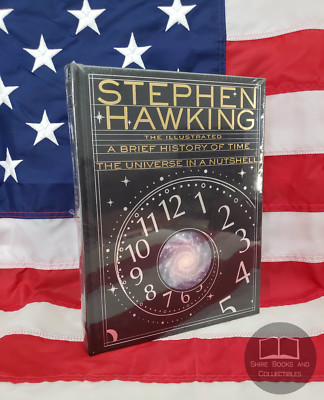 NEW SEALED Stephen Hawking Illustrated A Brief History of Time Bonded Leather