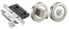 Duo Chrome Turn & Release Thumb Turn with 2.5" 64mm Chrome Mortise Lock Set