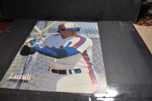 Doug Flynn montreal expos baseball club mlb colour photo pin up lundi rare - Foto 1 di 7