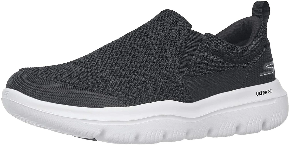 NEW! Skechers GO Walk Evolution Ultra Impeccable BLACK/WHITE MENS 7 |